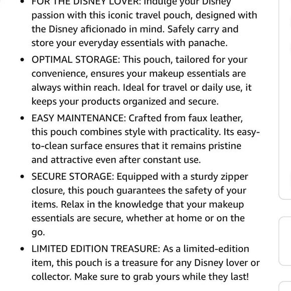 The Crème Shop Minnie Mouse Cosmetic Pouch - Picture 5 of 5